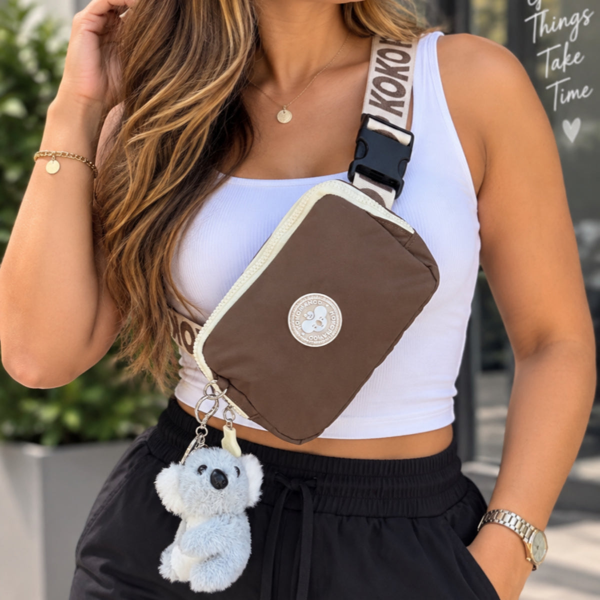 Cecilia Fanny Pack Brown